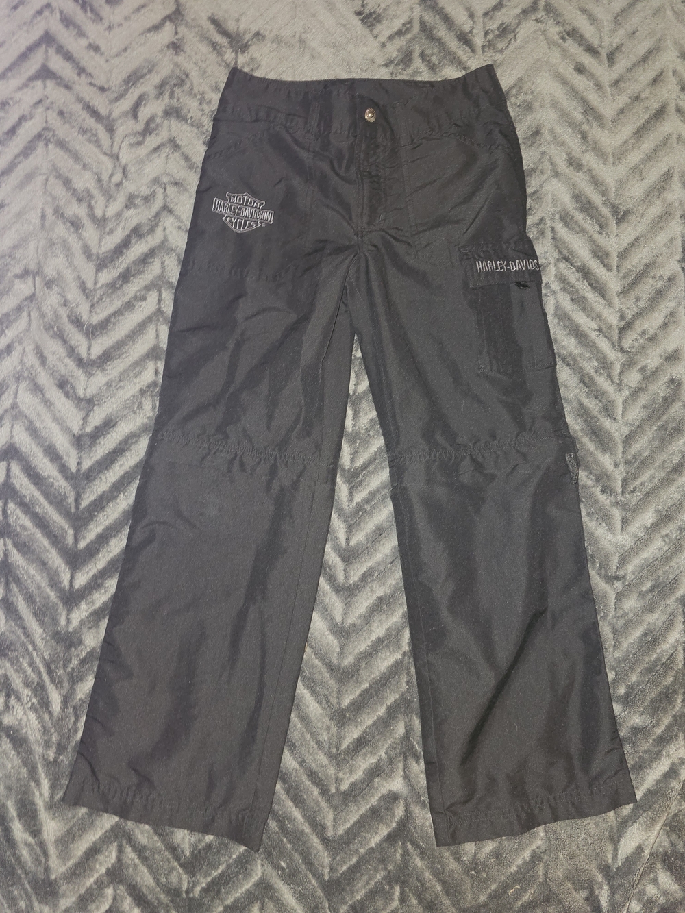 🏍️ Harley-Davidson Women’s Convertible Cargo Riding Pants – Size 10 – Black